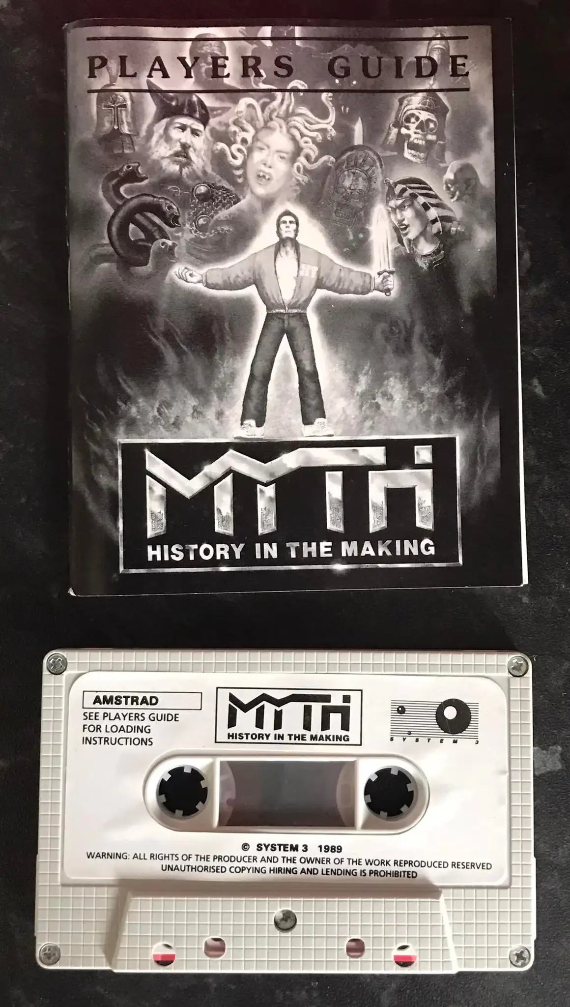 Myth, System 3 Software, No Box, Amstrad 464 Game Magretro