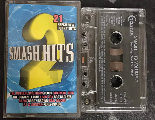 Smash Hits Magazine, Smash Hits 2 Album, Telstar, STAC 2768, Vintage Cassette Magretro