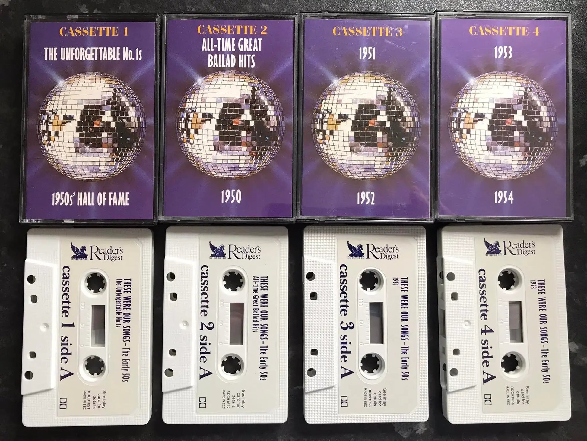 These Were Our Songs, The Early 50's , 4 Tape Set, RDC91851, Vintage Cassette Magretro
