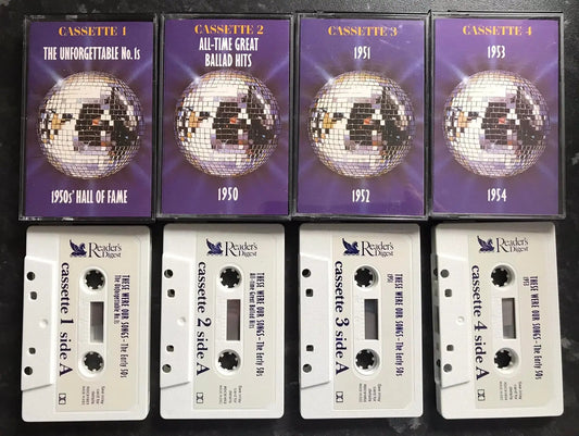 These Were Our Songs, The Early 50's , 4 Tape Set, RDC91851, Vintage Cassette Magretro
