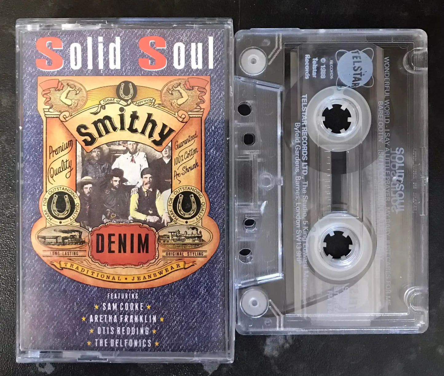 Solid Soul Album, Smithy Denim, FM 184, Telstar, Vintage Cassette Magretro