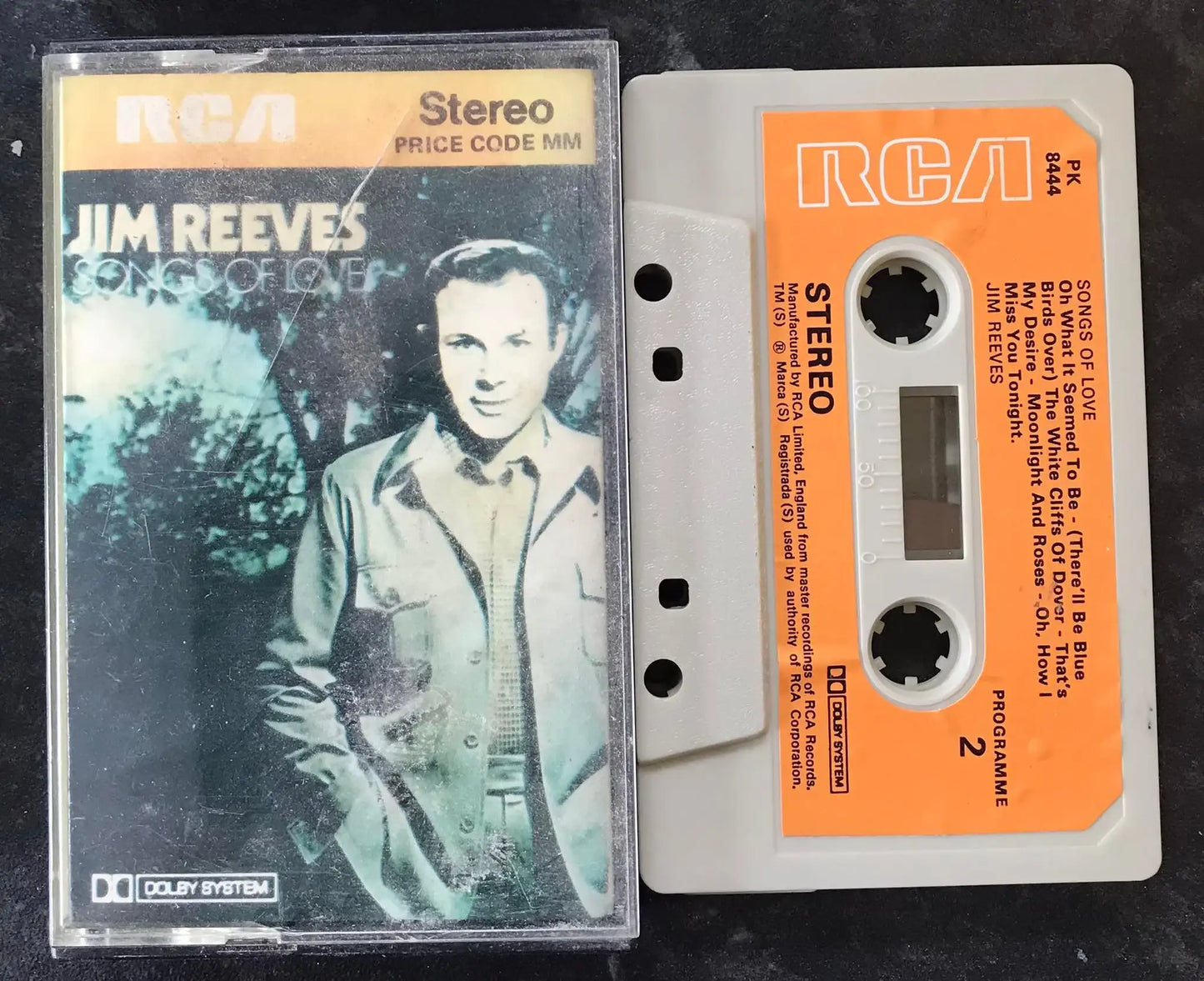 Jim Reeves, Songs of Love Album, RCA PK 8444, Vintage Cassette Magretro