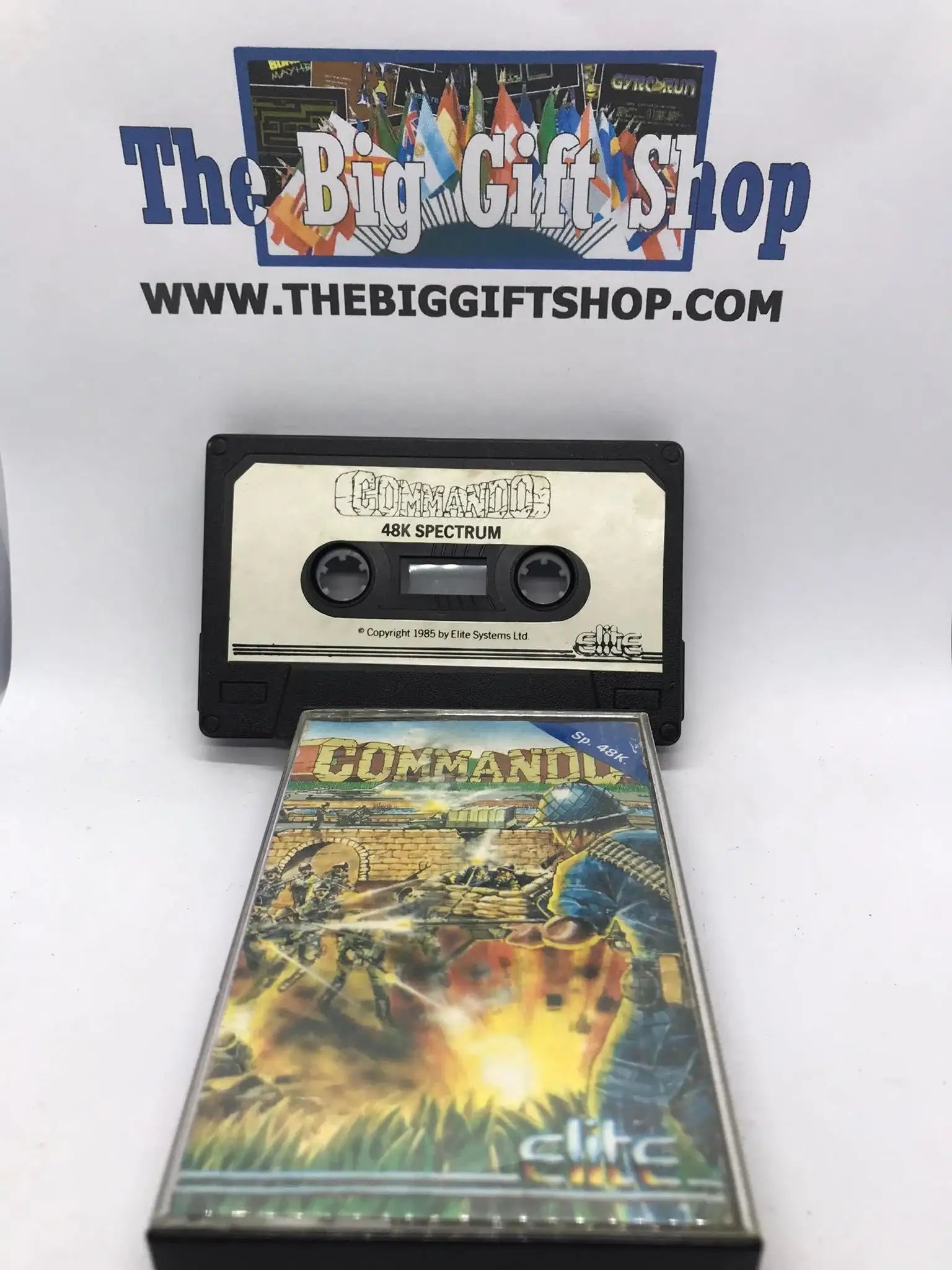 Commando (Tested Working), ZX Spectrum, Released by Elite Systems Ltd Magretro