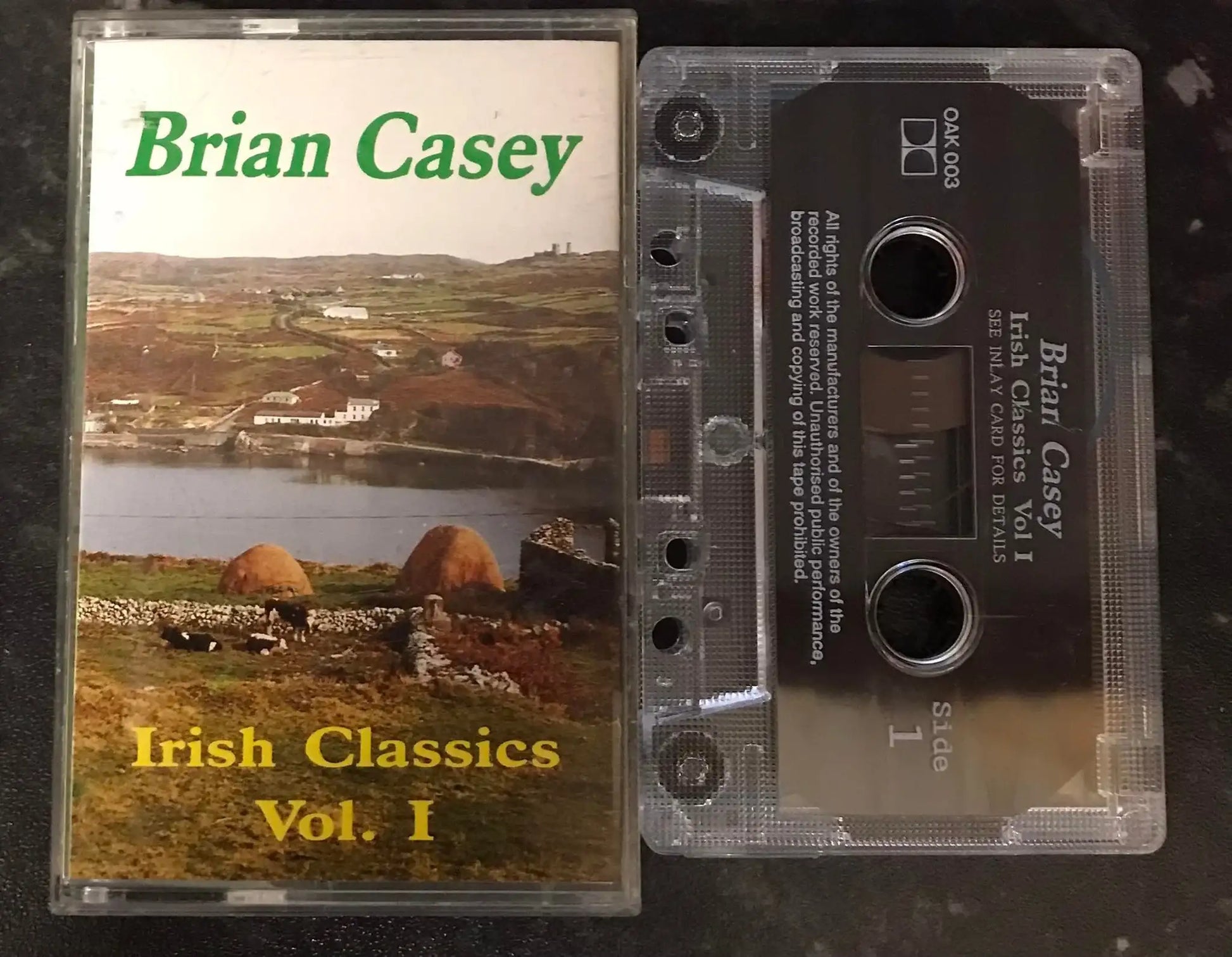 Brian Casey, Irish Classics Vol 1 Album, OAK 003, Vintage Cassette Magretro
