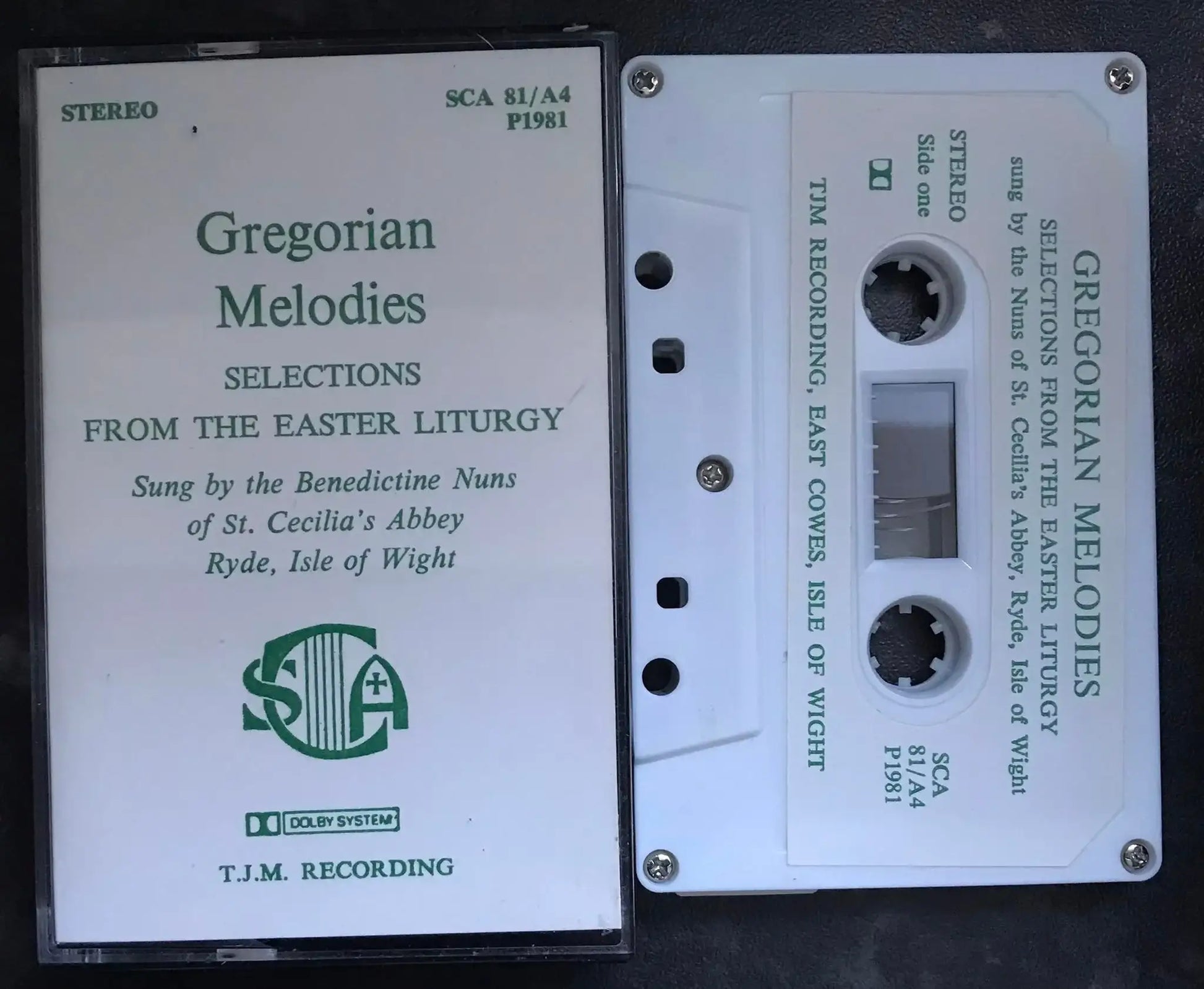 Gregorian Melodies, Selections From The Easter Liturgy, SCA 81/A4 P1981 Magretro
