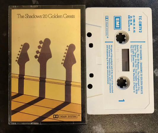 The Shadows, 20 Golden Greats Album, EMI, TC-EMTV 3, Vintage Cassette Magretro