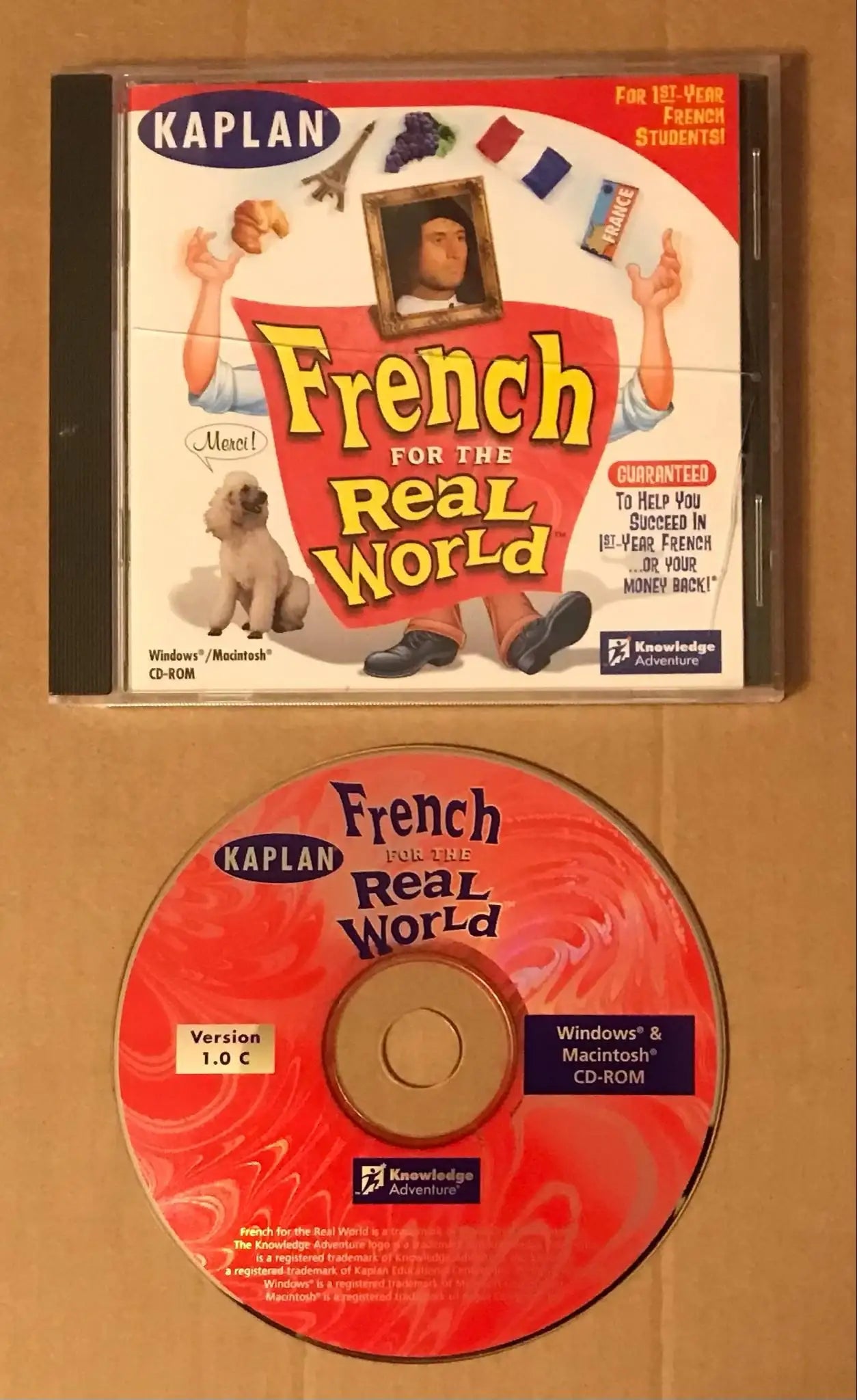 Kaplan Frenchfor the Real World - PC & Mac - CDRom Magretro