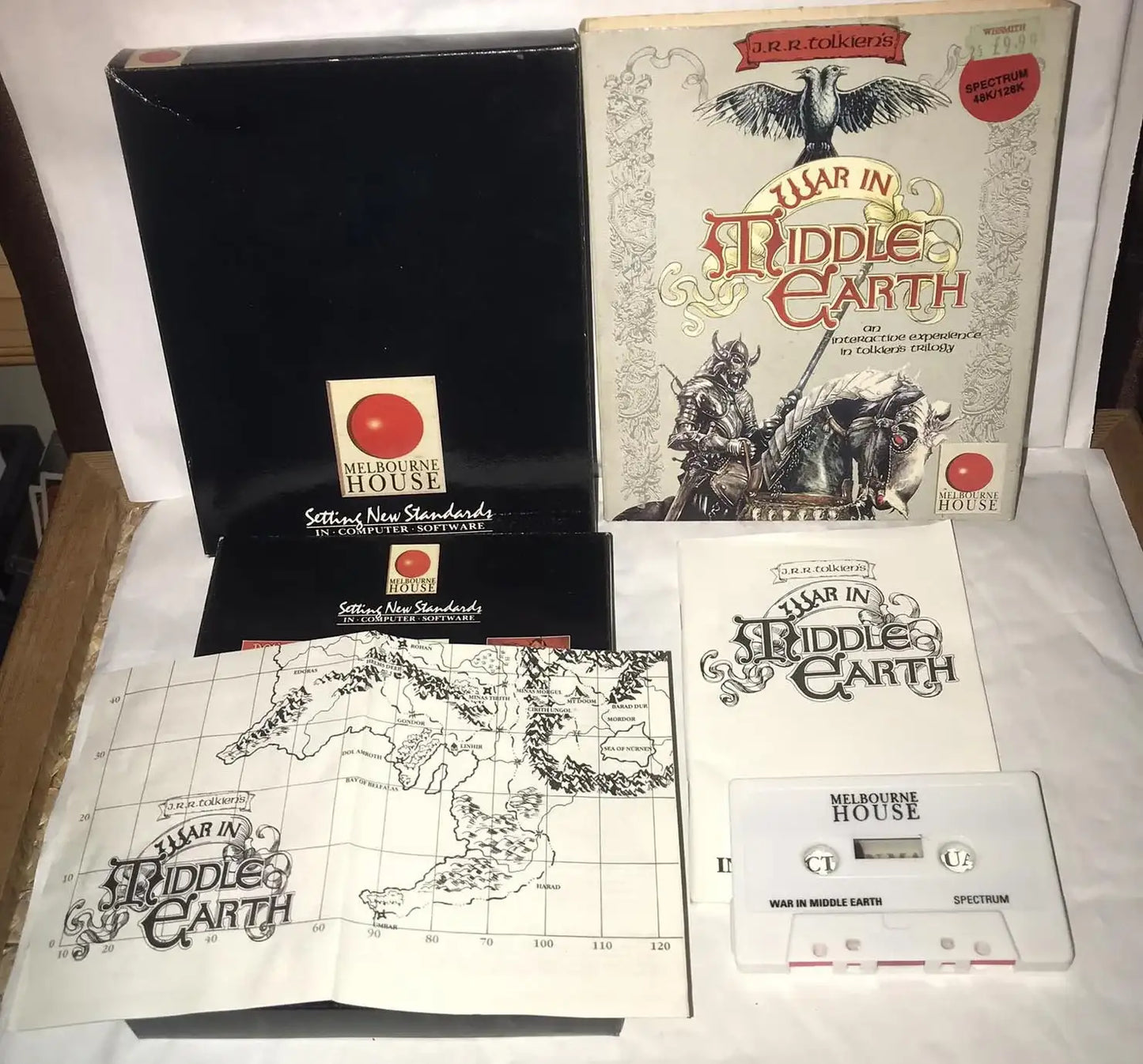 War In Middle Earth (RARE) big box, ZX Spectrum by Melbourne House Magretro