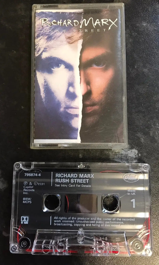 Richard Marx, Rush Street Album, Capitol Records, 7 95874 4, Vintage Cassette Magretro