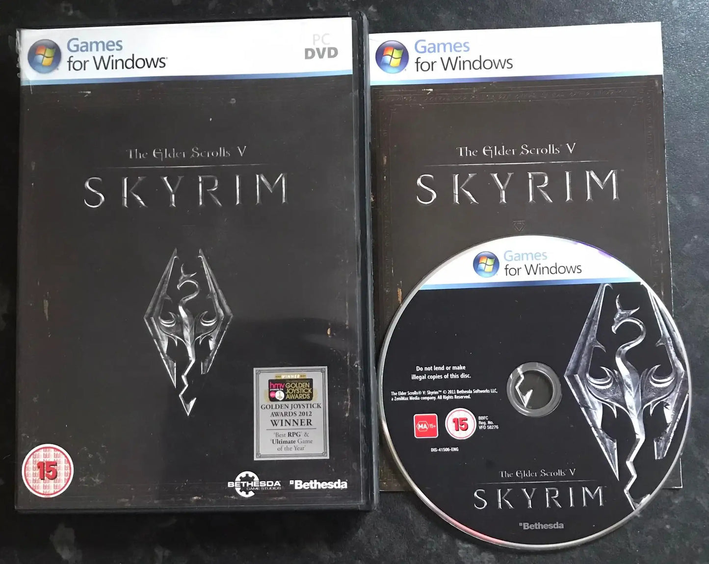 The Elder Scrolls V, Skyrim, UK, Pal, PC DVD Rom Game Magretro