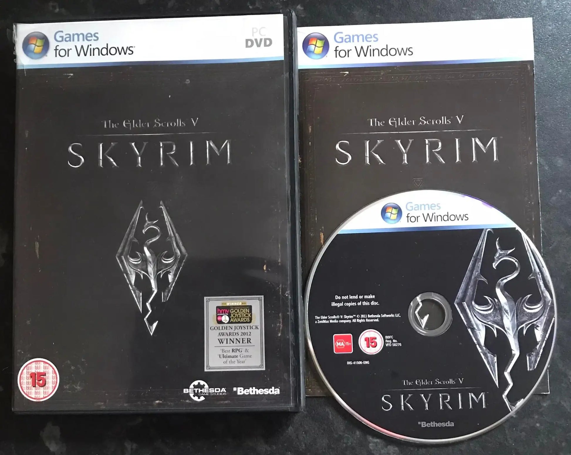 The Elder Scrolls V, Skyrim, UK, Pal, PC DVD Rom Game Magretro