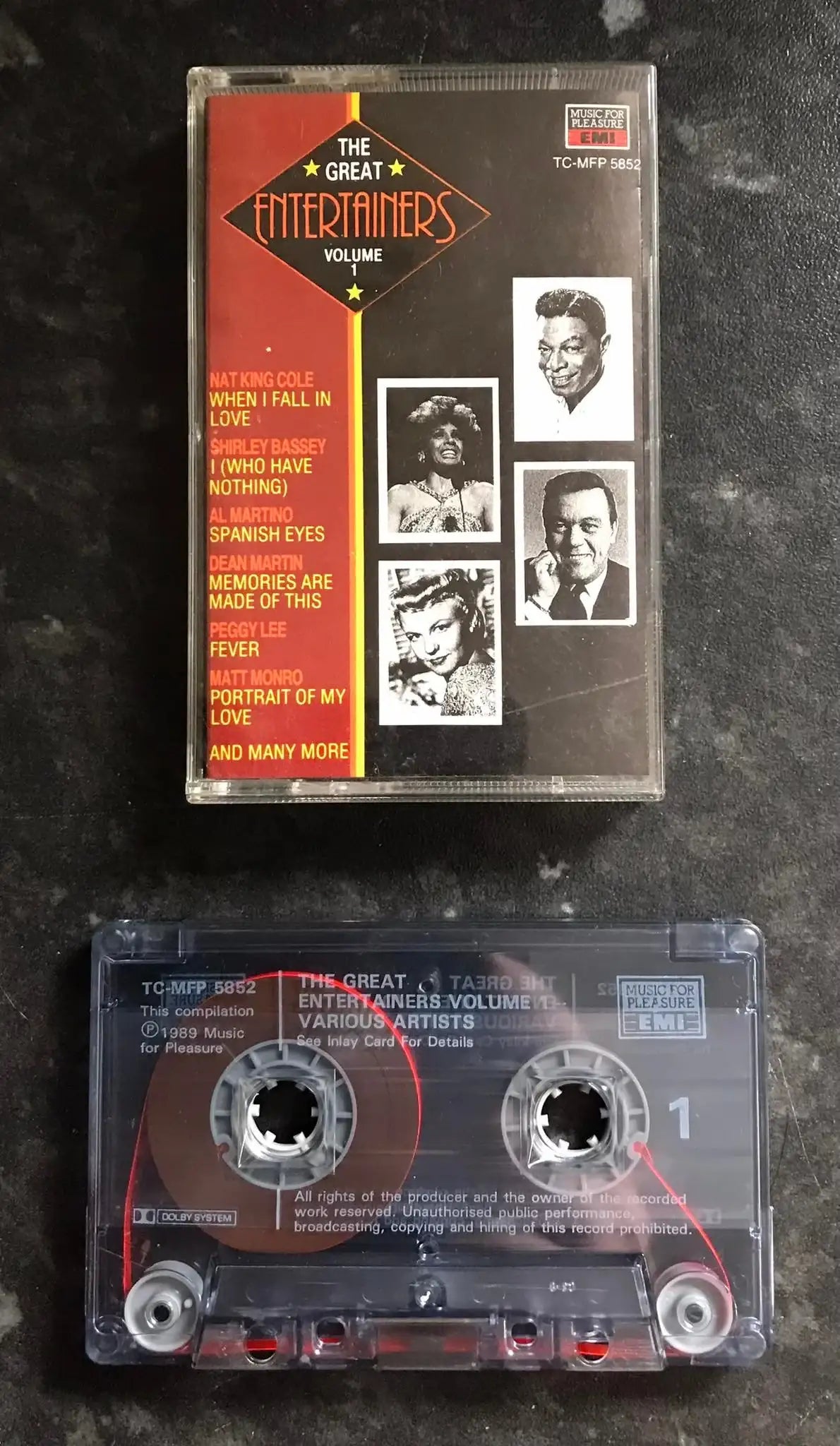 The Great Entertainers Vol 1, Various Artists, tc-mfp 5852, Vintage Cassette Magretro