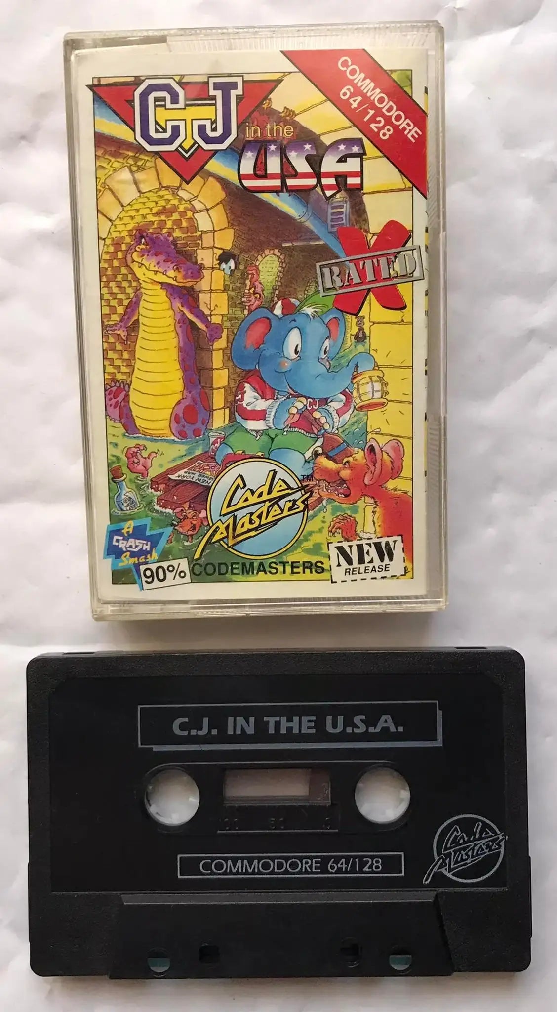 CJ in the USA, Commodore 64 game by Codemasters Magretro