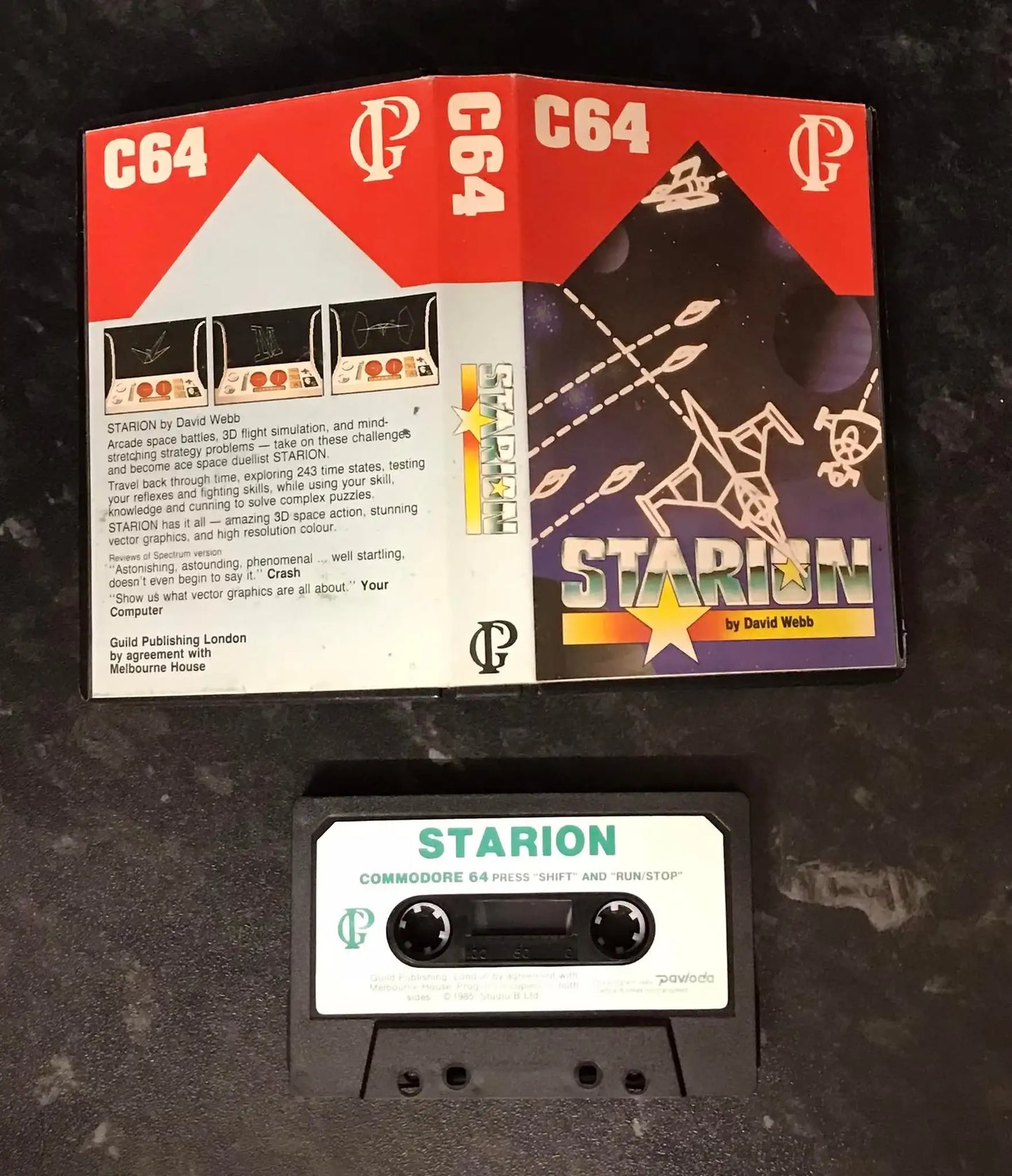 Starion, C64 Game, by Guild Publishing, WORKING Magretro