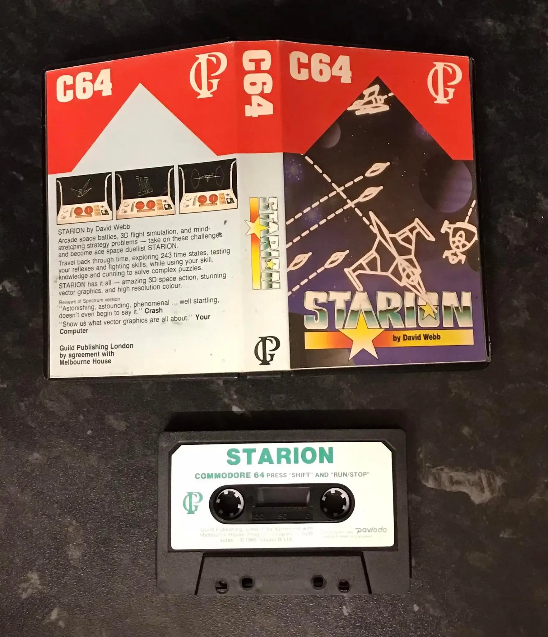 Starion, C64 Game, by Guild Publishing, WORKING Magretro