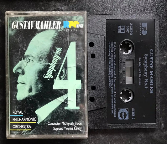 Gustav Mahler Symphony No 4, zcrpo 5007, RPO Records, Vintage Cassette Magretro