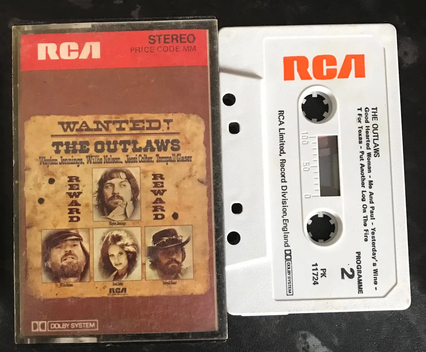 Wanted, The Outlaws Album, RCA, PK 11724, Vintage Cassette Magretro