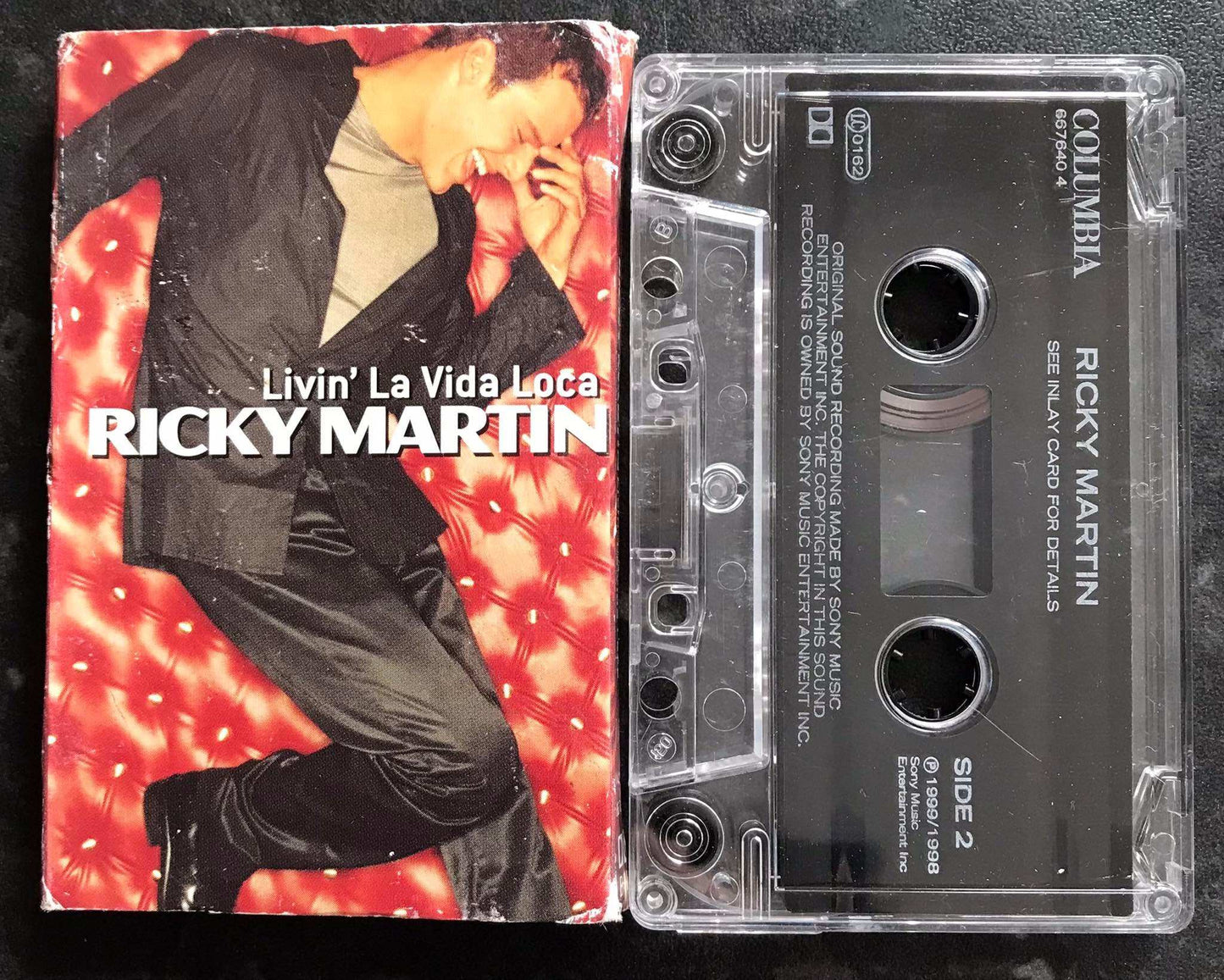 Ricky Martin, Livin' La Vida Loca Single, Colombia, 667640 4, Vintage Cassette Magretro