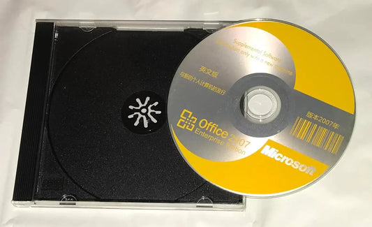 Microsoft Office 2007 Enterprise Edition CDrom, UK, Pal, PC Game Magretro