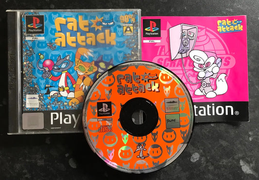 Rat Attack, PS1 Playstation One Game Boxed Magretro