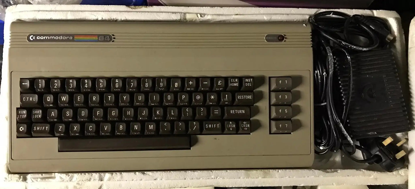 Vintage Commodore 64 Microcomputer C64 UK PAL - working Magretro