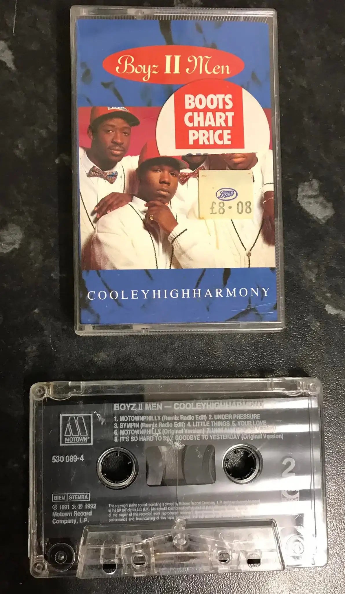 Boyz II Men, Cooleyhighharmony Album, Motown, 530 089-4, Vintage Cassette Magretro