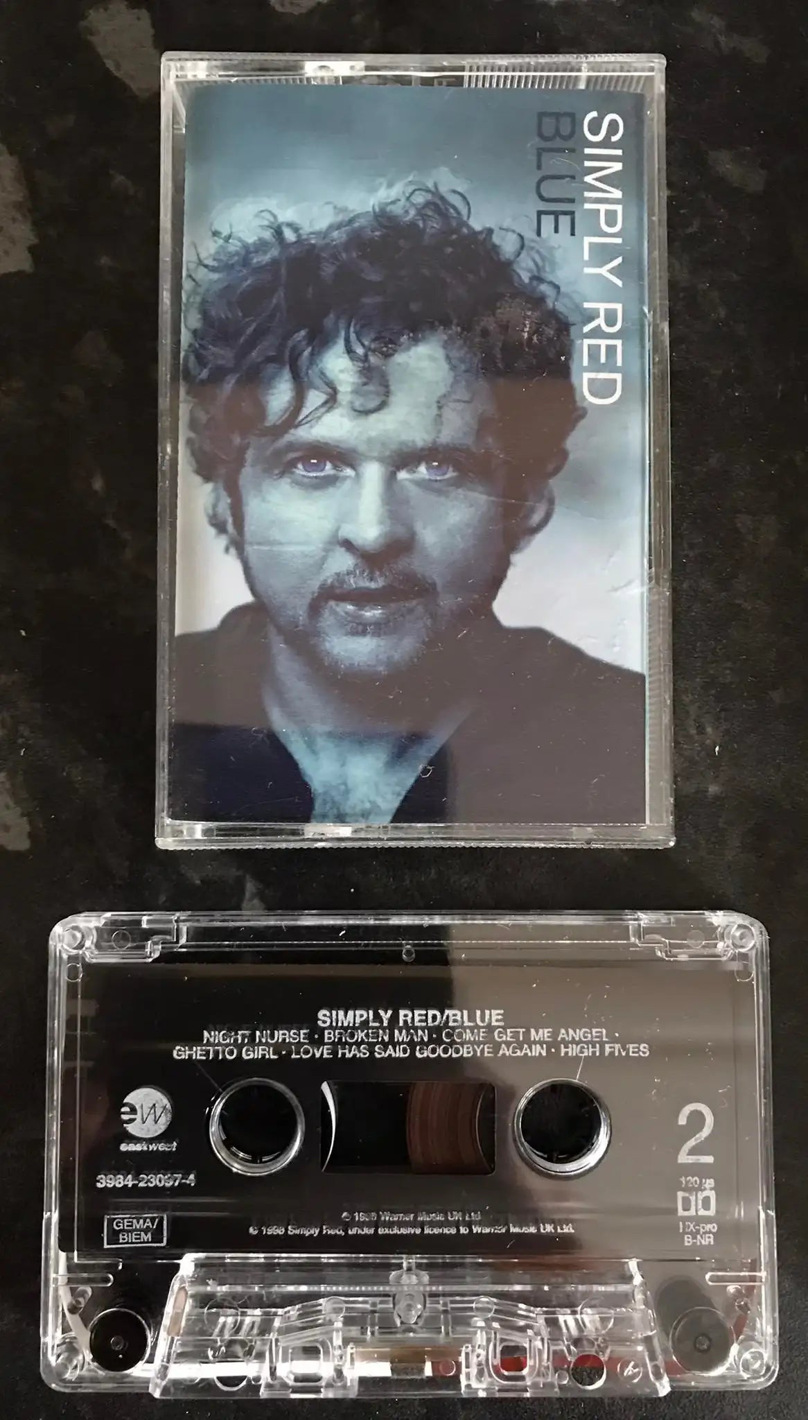 Simply Red, Blue Album, EastWest, 3984230974, Vintage Cassette Magretro