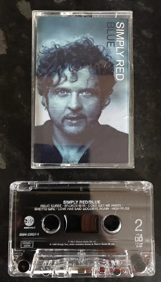 Simply Red, Blue Album, EastWest, 3984230974, Vintage Cassette Magretro