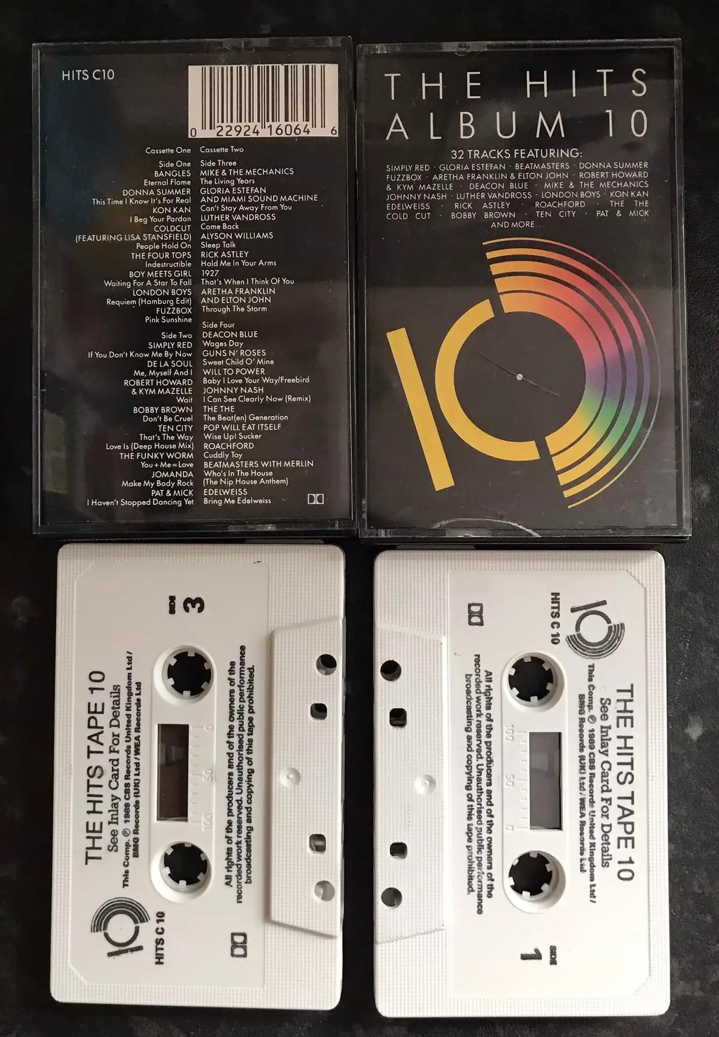 The Hits Album 10, BMG, HITS C10, Vintage Cassette Magretro