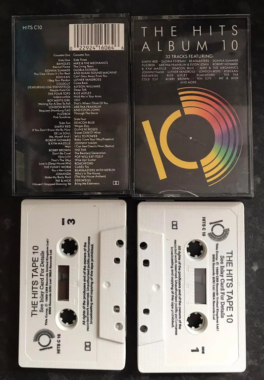 The Hits Album 10, BMG, HITS C10, Vintage Cassette Magretro