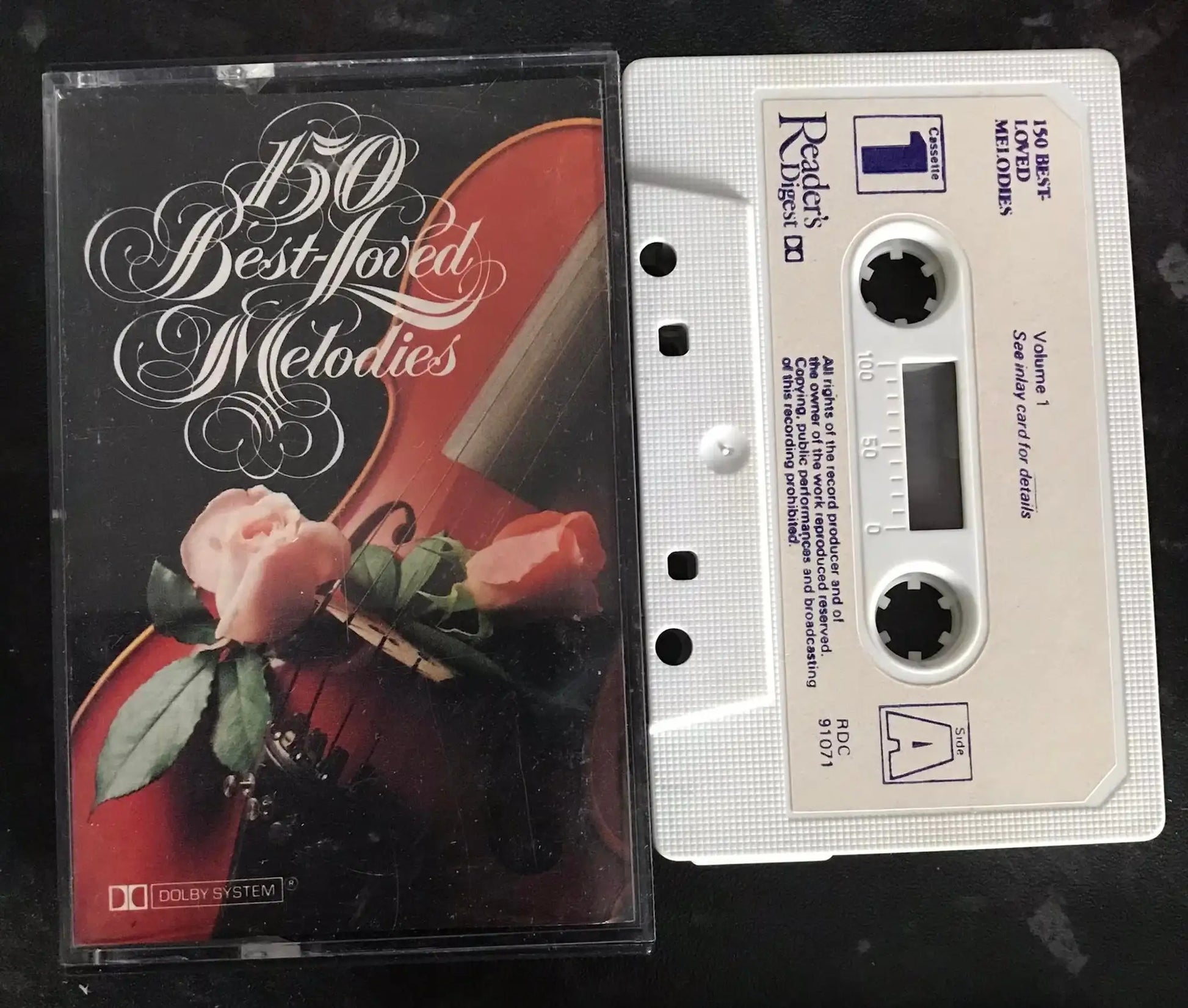 150 Best Loved Melodies, Volume 1, RDC91071, Vintage Cassette Magretro