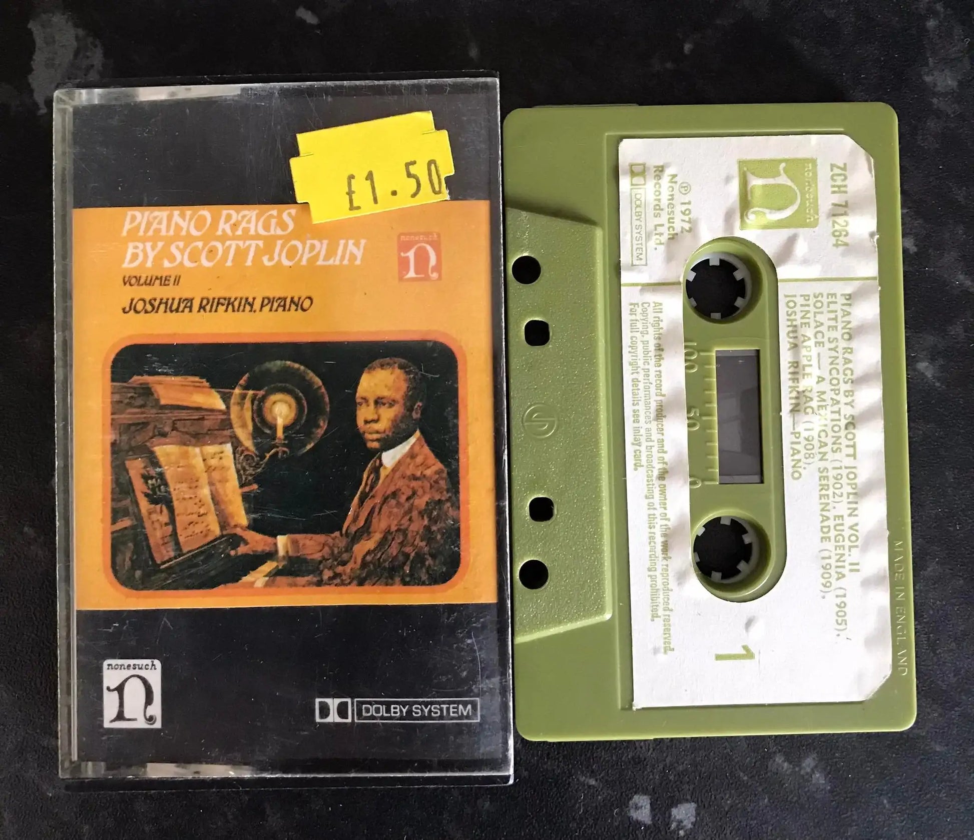 Scott Joplin, Piano Rags Volume II Album, Nonesuch Records, zch 71264 Magretro
