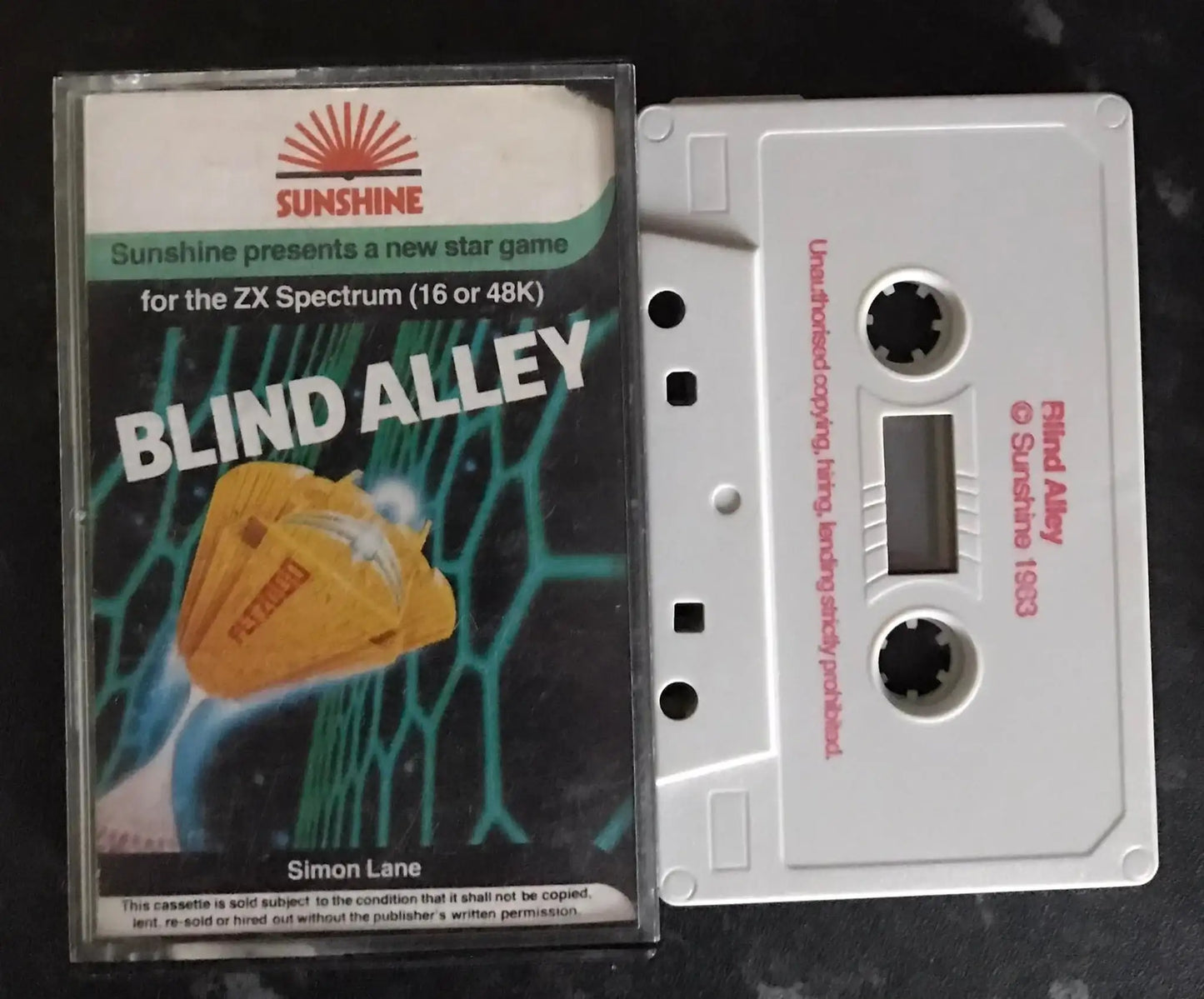 Blind Alley by Sunshine Software, ZX Spectrum Game, Working Magretro