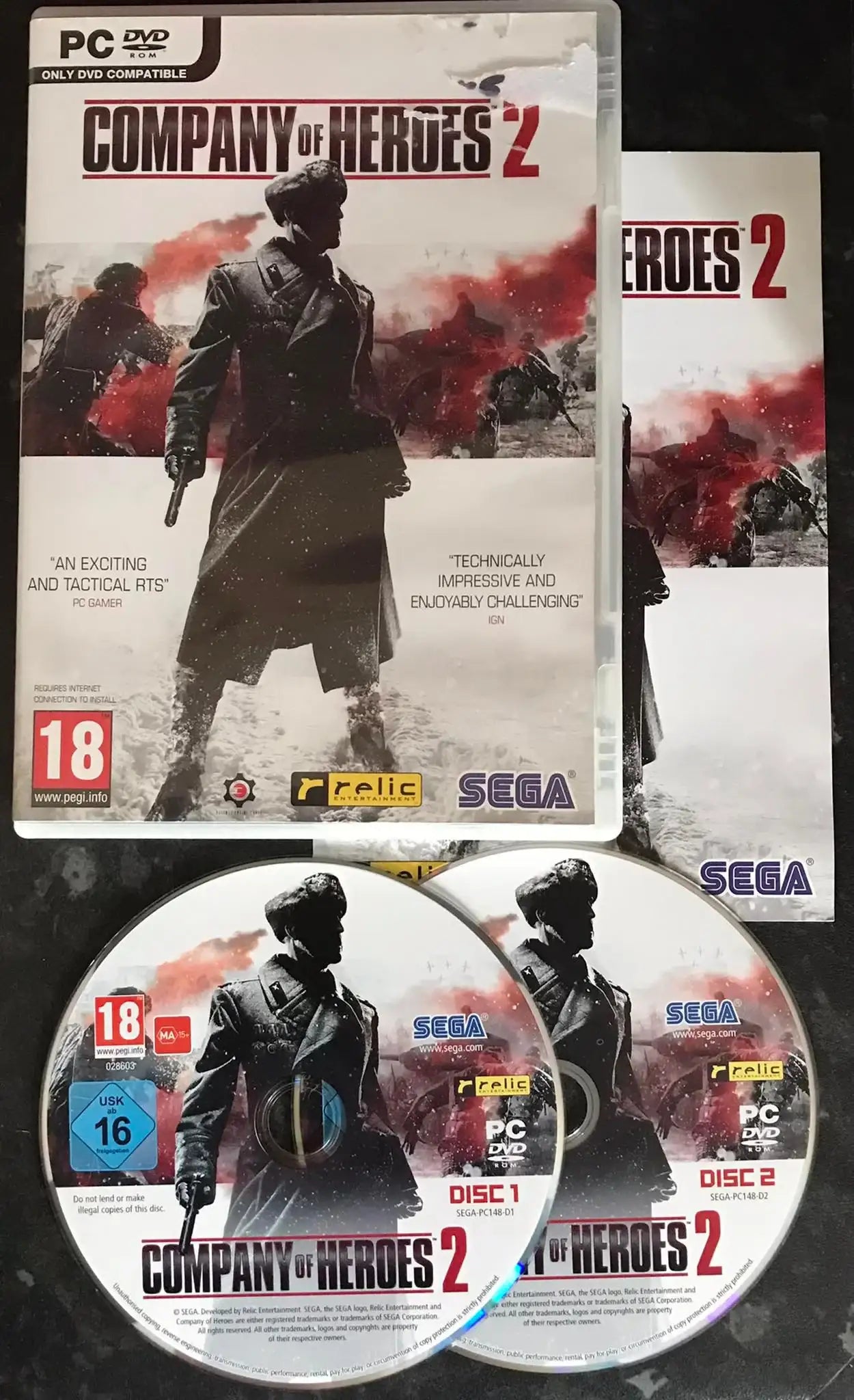 Company Of Heroes 2 (2013) 2 Disc Set, UK, Pal, PC Game Magretro