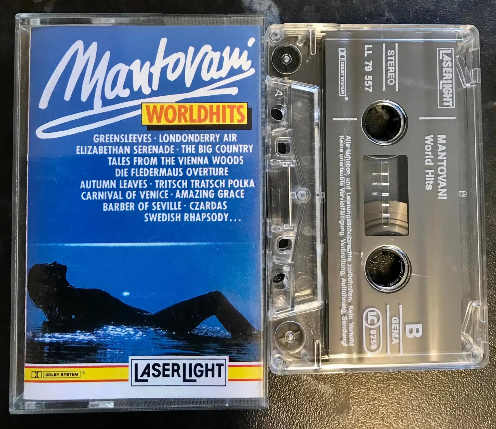 Mantovani, Worldhits Album, LaserLight Digital, 79 557, Vintage Cassette Magretro