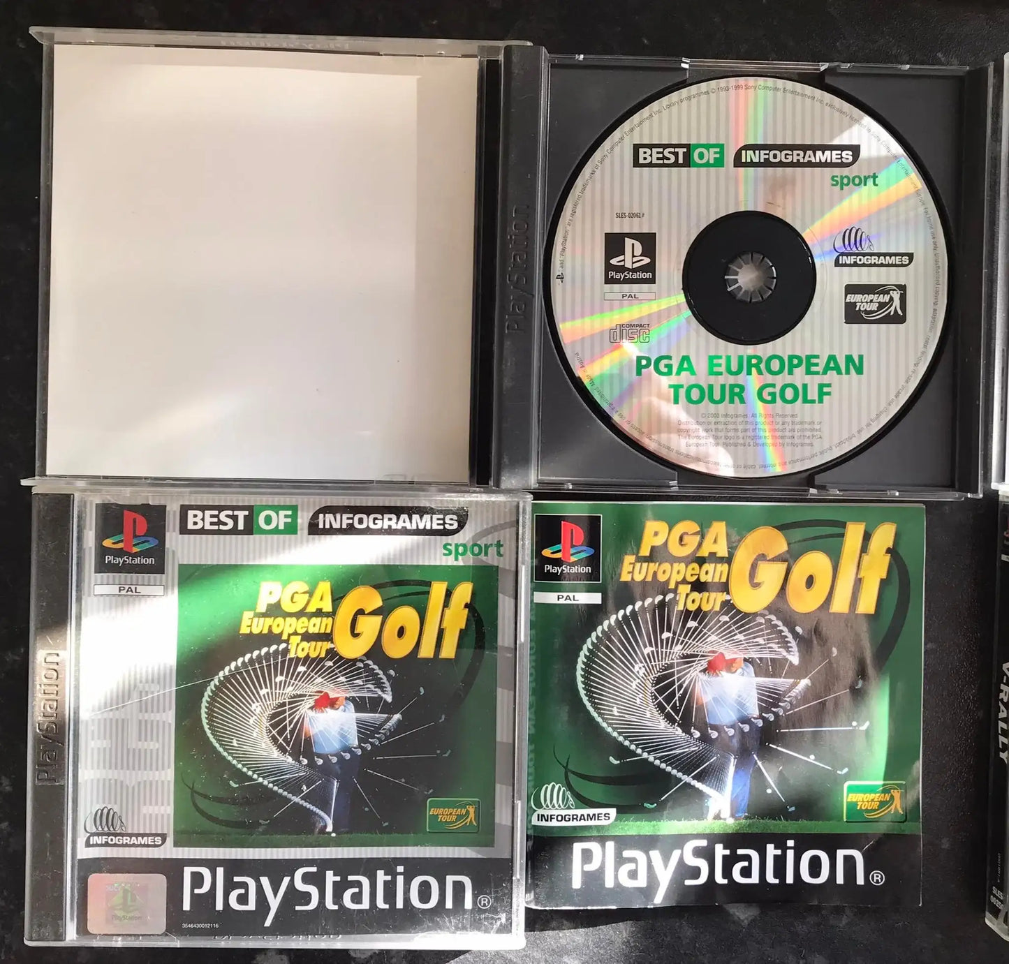 PGA European Tour Golf, PS1 Playstation One Game Boxed (PAL UK) Magretro