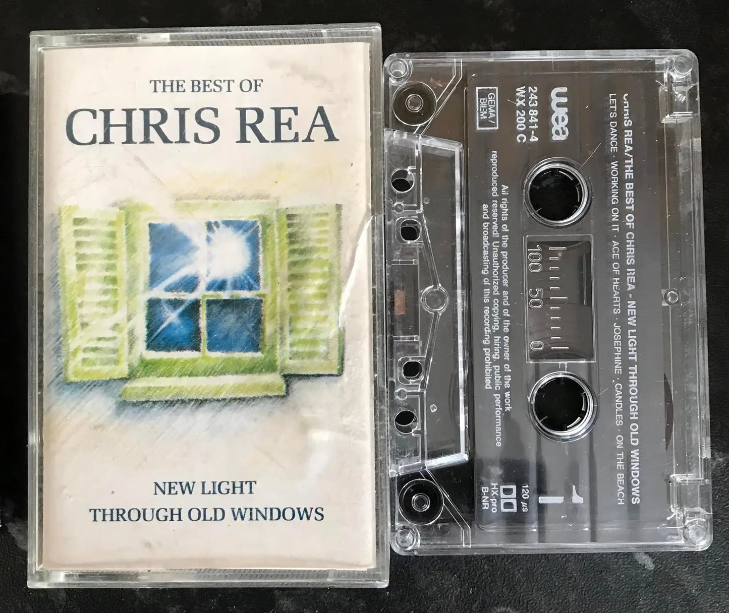 The Best Of Chris Rea Album, New Light Through Old Windows, WEA, 243841-4,WX200C Magretro