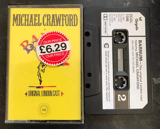 Michael Crawford in Barnum, Original london cast, ZCDL 1348, Vintage Cassette Magretro