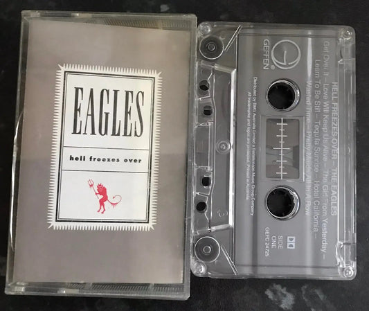 The Eagles, Hell Freezes Over Album, Geffen Records, GEFC-2472, Vintage Cassette Magretro