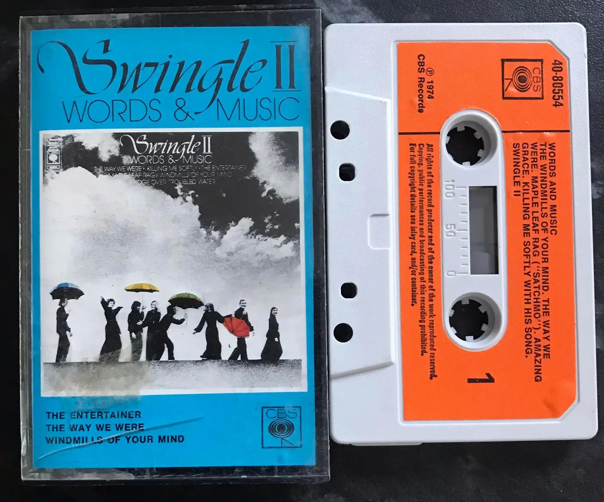 Words and Music, Swingle II Album, CBS, 40-80554, Vintage Cassette Magretro