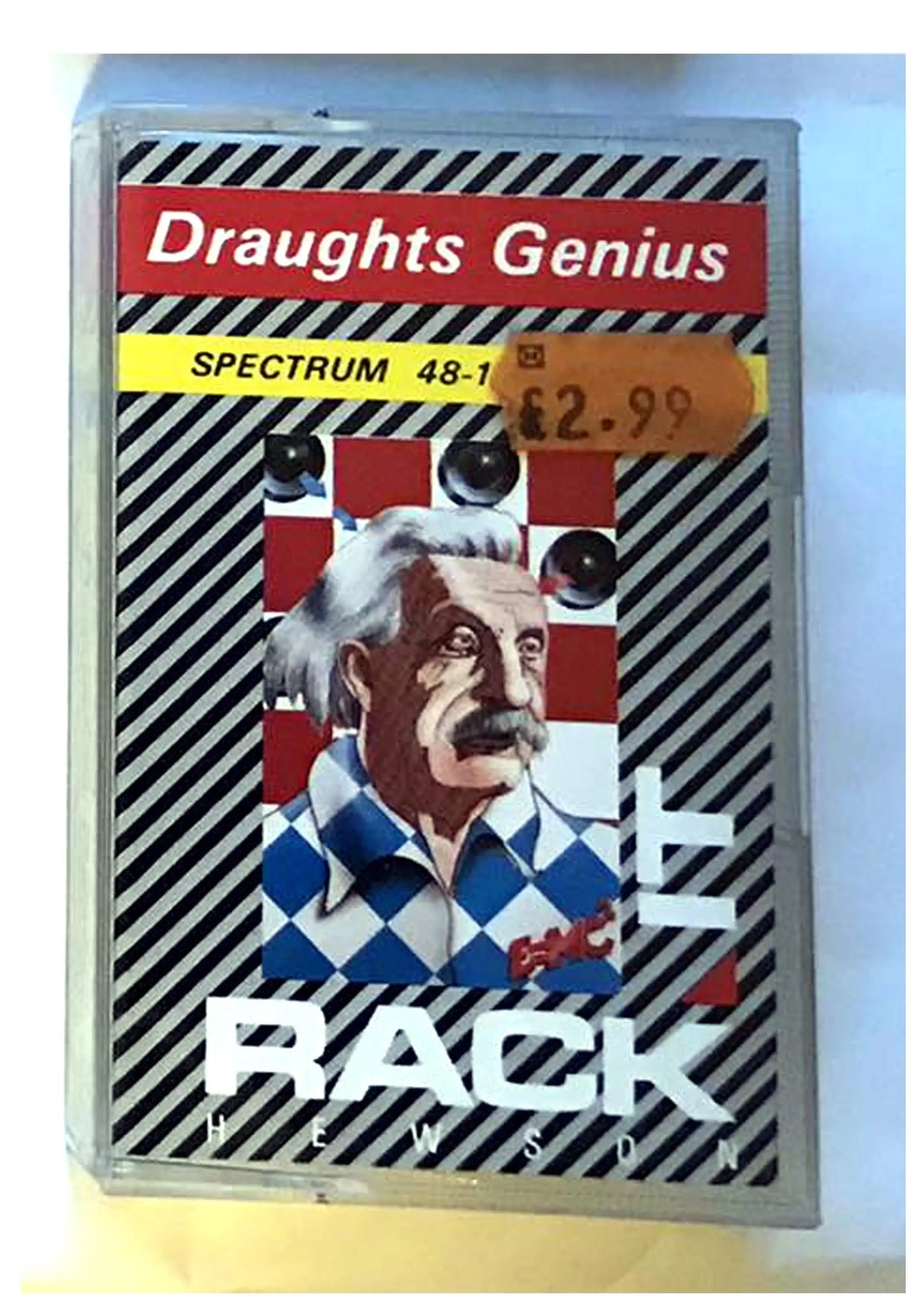 Draughts Genius, ZX Spectrum by Rack-It, Working, Rare Magretro