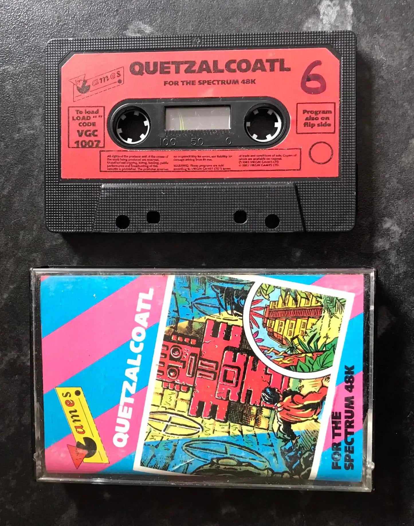Quetzalcoatl, ZX Spectrum, by Virgin Games, Working Magretro