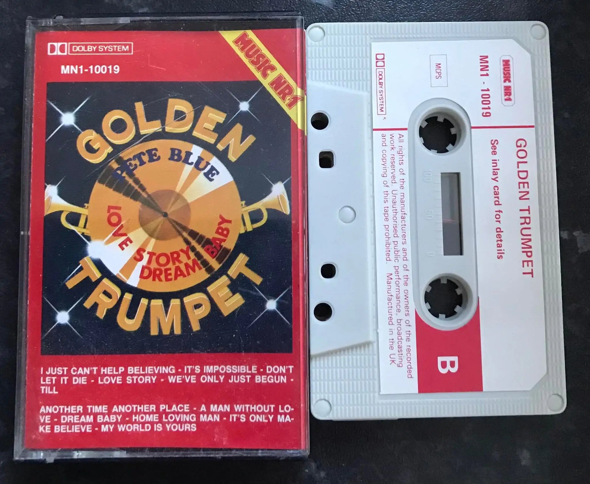 Golden Trumpet Album, Music NR1 Label, mn1-10019, Vintage Cassette Magretro