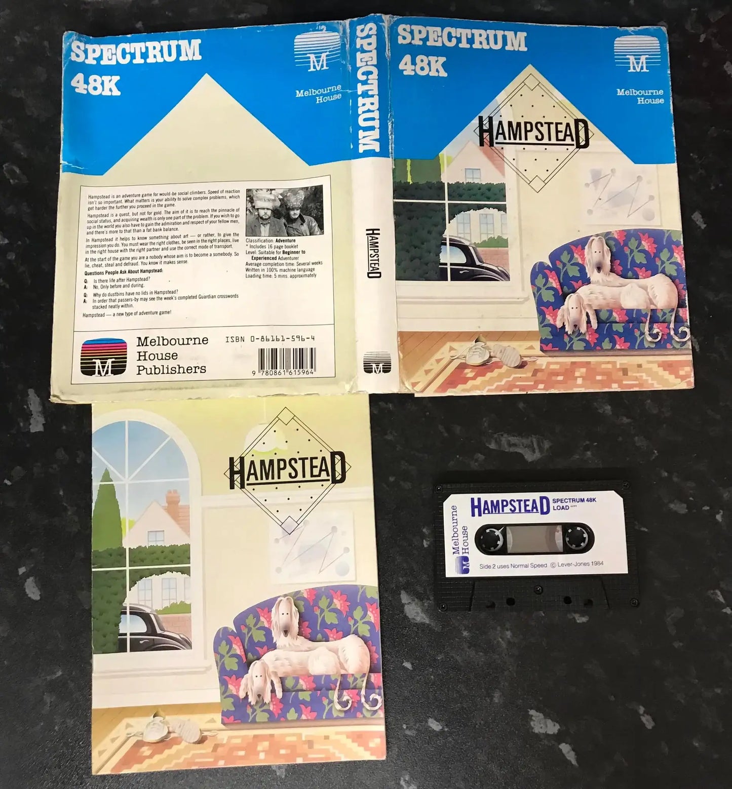 Hampstead, ZX Spectrum, by Melbourne House, Working Magretro