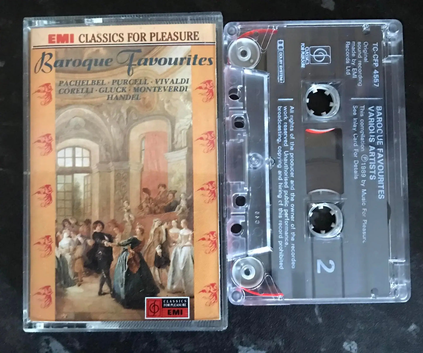 Baroque Favourites Album, Classics for Pleasure, TC-CFP 4557, Vintage Cassette Magretro