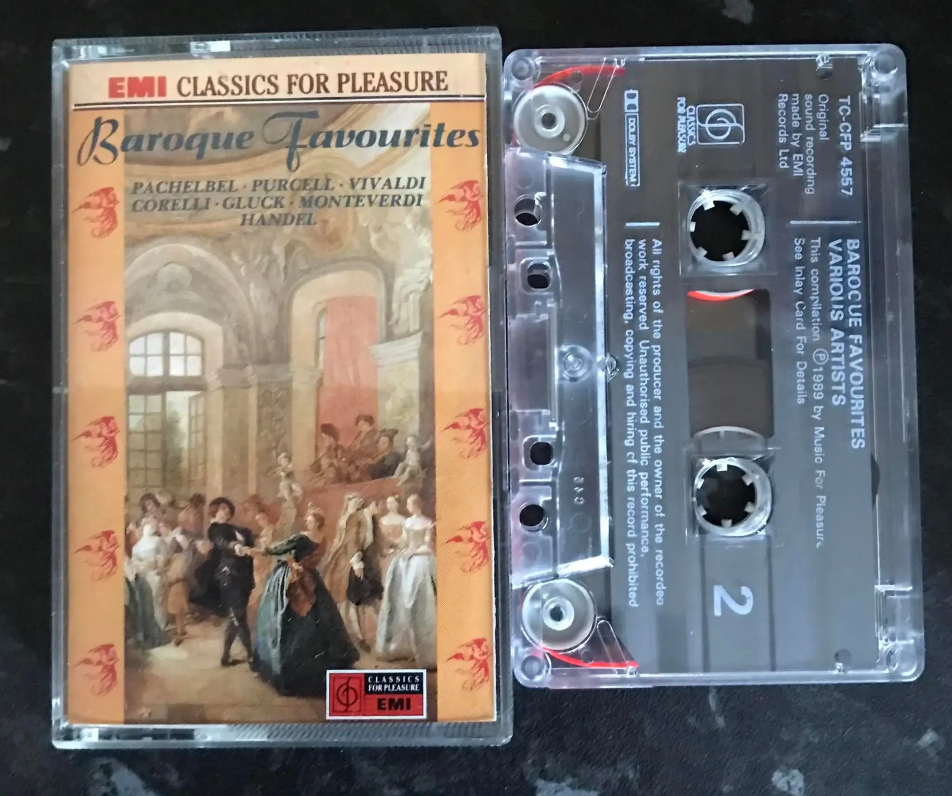 Baroque Favourites Album, Classics for Pleasure, TC-CFP 4557, Vintage Cassette Magretro
