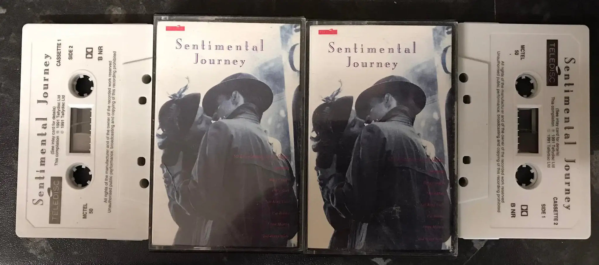 Sentimental Journey Album, vol 1 and 2, mctel 50, Teledisc, Vintage Cassette Magretro
