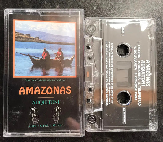 Amazonas Album, Auquitoni, Andean Folk Music (RARE), Vintage Cassette Magretro