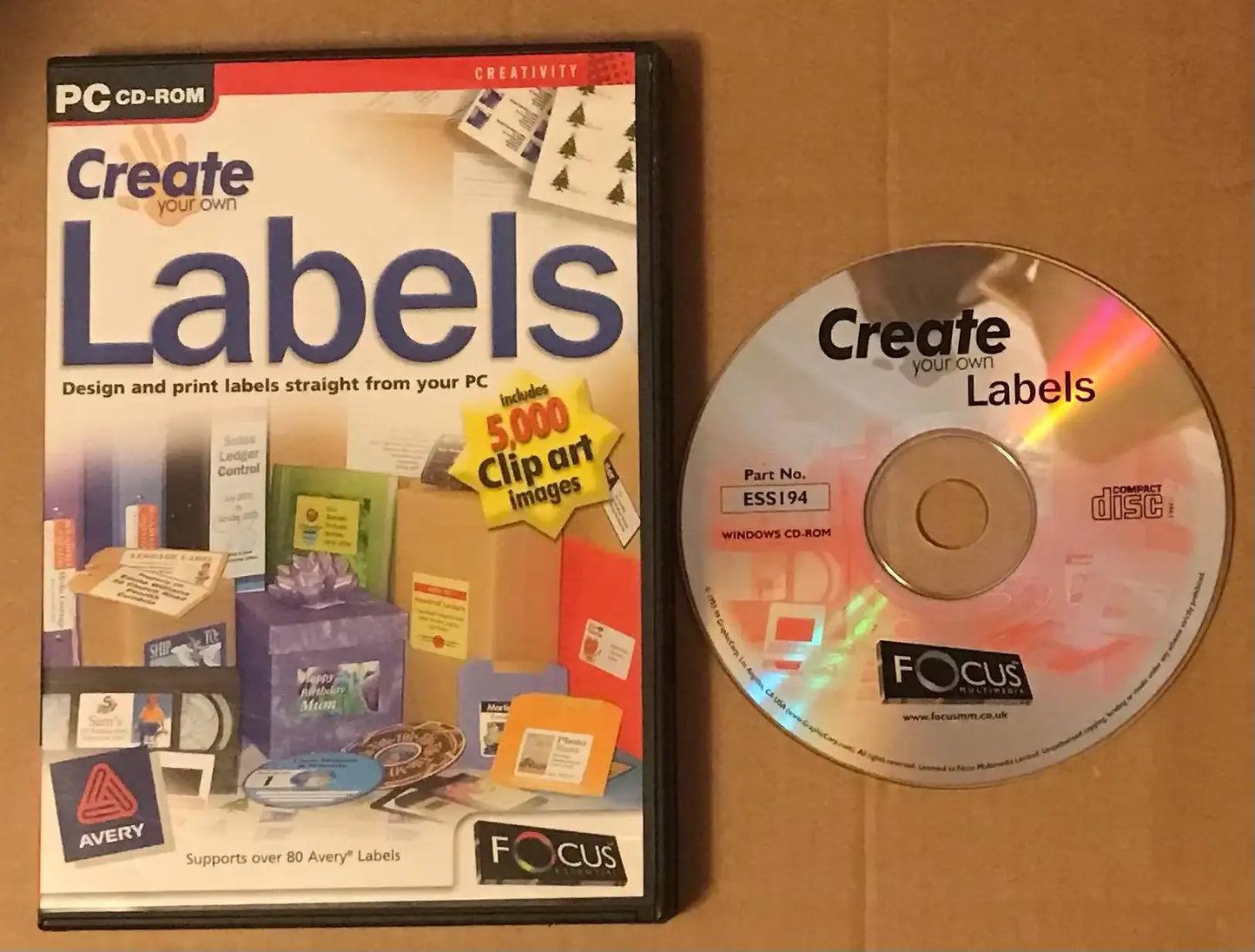 Create Your Own Labels - PC CD-Rom game Magretro