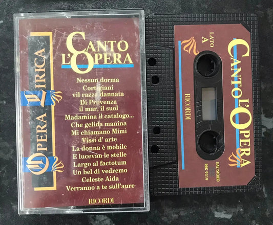 CANTO L'OPERA, OPERA LIRICA, Ricordi, RRK 9319, Vintage Cassette Magretro